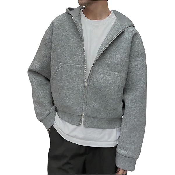 nike mini swoosh oversized cropped zip through hoodie in grey