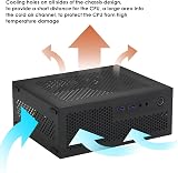JUJIAN A09 Mini ITX HTPC Gaming Computer Case USB3.0 Desktop Chassis Black view 3