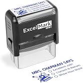 ExcelMark Personalized Teacher Stamp - Custom Checklist - Available in 11 Colors (Medium)