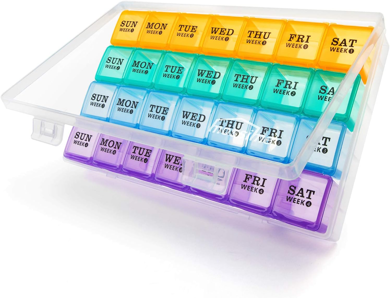 Mossime Large Monthly Pill Box Organiser 4 Week