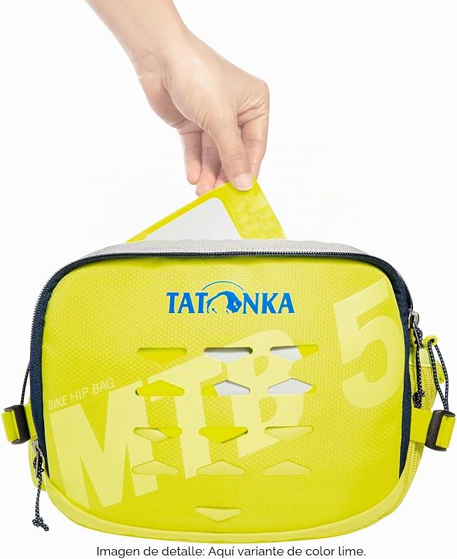 Bike Hip Bag MTB - Riñonera para Bicicleta de montaña (5 L, con Varios Compartimentos, portabotellas, Compartimento para Burbujas y 5 litros de Capacidad), Color Negro
