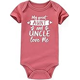 AIZFFZY My great Aunt and uncle love me Baby Clothes Aunties newborn Bodysuits auntie girl outfits
