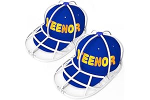 YEENOR Hat Washer for Washing Machine,Cap Washer,Baseball Cap Washers,Baseball Hat Cleaner/Cleaning Protector,Ball Cap Washing Frame Cage Hat Washing Holder (New 2 Pack)