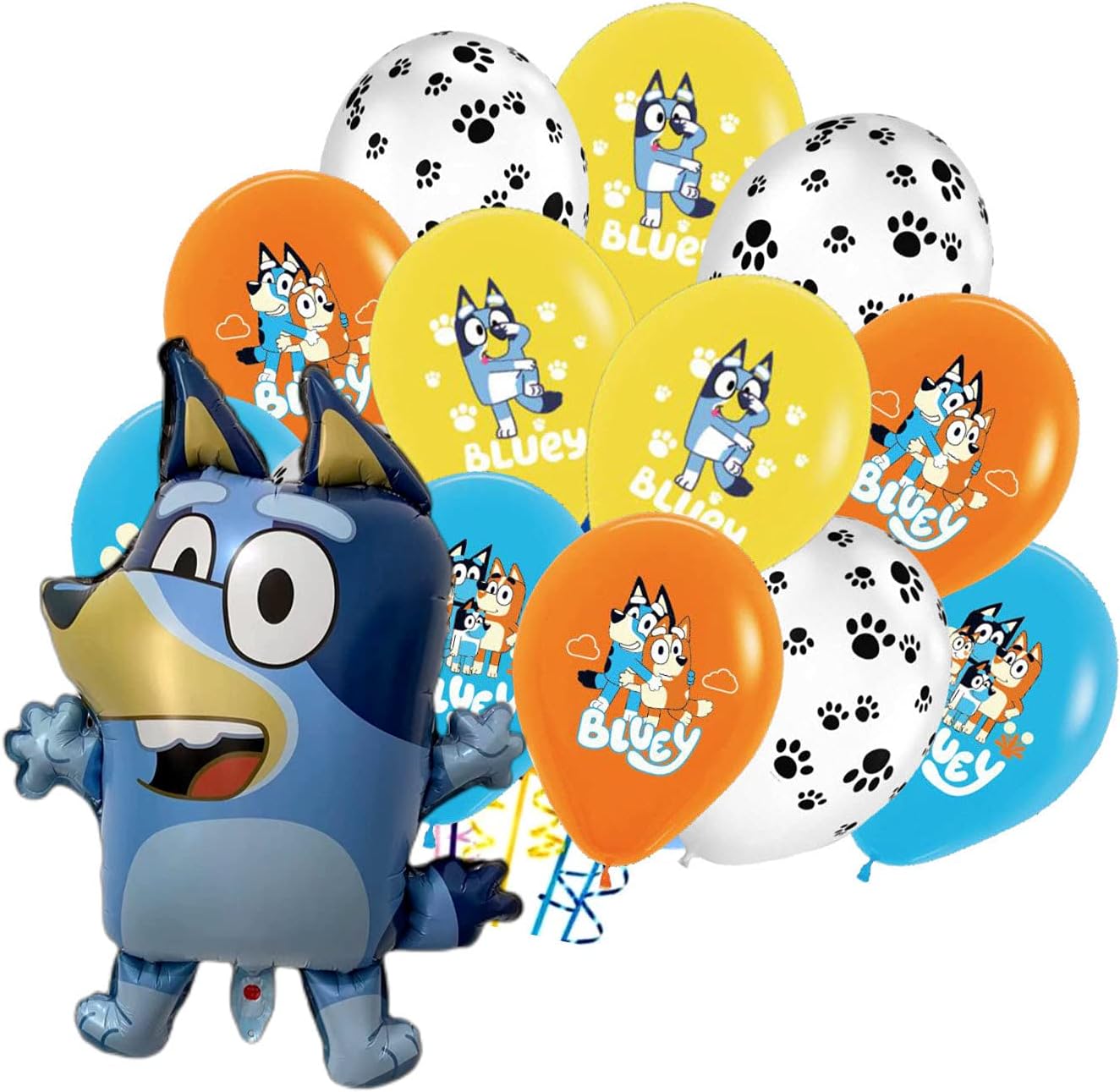 Amazon.com: 13PC BLUEY AND BINGO PARTY 