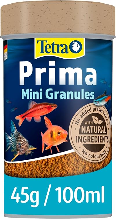 Tetra Prima Fish Food Mini Granules 100 ml Complete Food for Small Fish