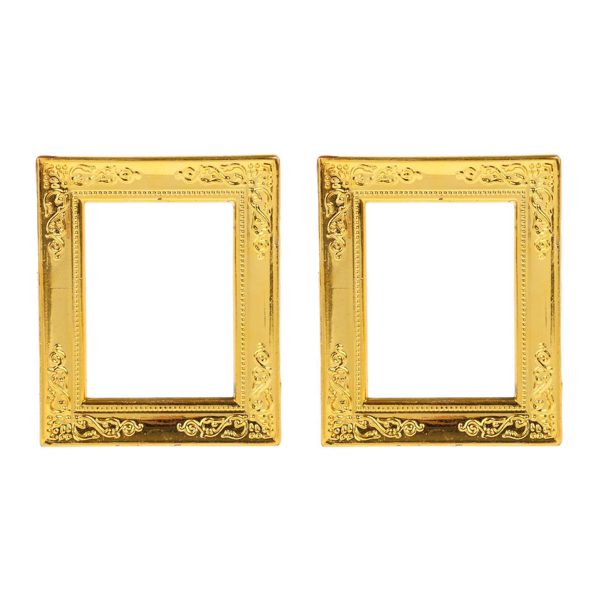 POFET 2pcs 1/12 Scale Photo Frame Rahmen Dollhouse Miniature Rooms Wall Decoration Accessories