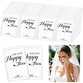 Ocmoiy Happy Tears Tissues for Wedding, 30 Pack | 3 Ply, Wedding Tissues Packs for Guests, Welcome Favor Bags, Bulk Individual Pocket Tissue Packs