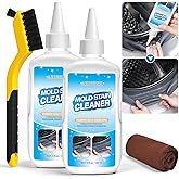 AXIFEZZ Mould Remover Gel, 2 Pack Household Washing Machine Cleaner, Grout Cleaner Gel with Brush and Cloth for Kitchen & Bat