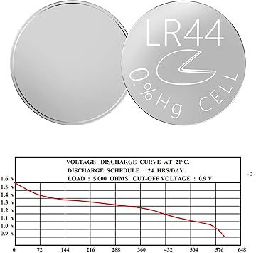 Amazon Com Lr44 Ag13 6 357 Alkaline Button Cell 1 5v Battery 50pcs Health Personal Care