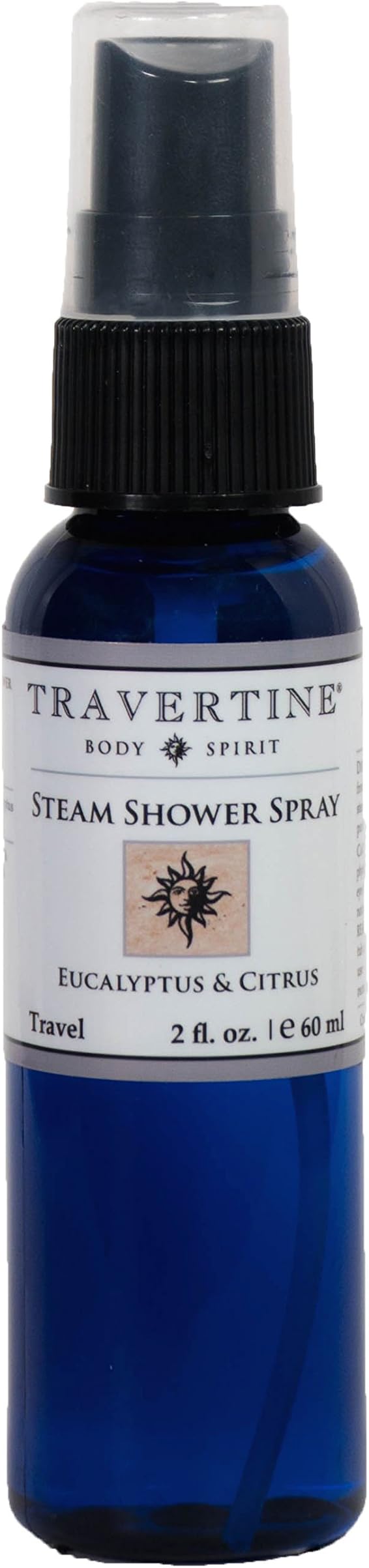 Travertine Spa Steam Shower Spray, Eucalyptus and Citrus, 2 oz.
