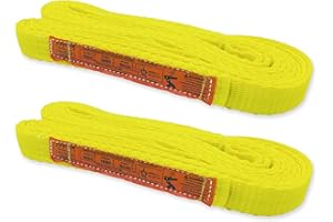 1-Ply Webbing Sling 1”x 15ft Lifting Straps 2Pack Heavy Duty Web Strap Rigging Moving Towing Hoisting Gear KODIAK STRAPS