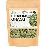 Ceylon Rustic Savour USDA Organic Dried Lemongrass Cut, 1 oz (28 g)