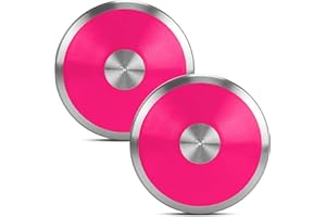 YIXINLOMYY 1 kg Sports Training Discus 2 Pcs for Girls Boys School Track and Field, 1kg Nylon Discus with Steel Rim and Center, Men Women Discuses Outdoor Practice Throwing