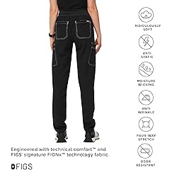 FIGS Ukwala High Waisted Cargo Scrub Pants for