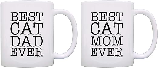 cat mom and dad mugs