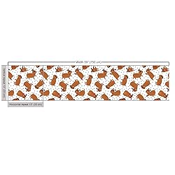 Ambesonne Paw Print Fabric by The Yard, Repetitive