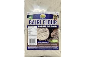 Premium Quality Bajri Flour (Pearl Millet Flour) - 2lbs (907g) | Freshly Stone-Ground in Canada | No Added Preservatives | 10