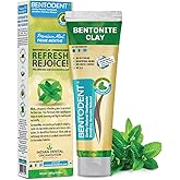 Bentodent Fluoride Free Calcium Bentonite Clay Toothpaste Natural Toothpaste for Family Including Kids - Organic Teeth whiten