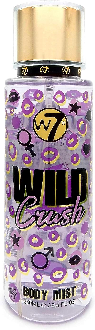 W7 Wild Crush Body Mist Spray for Men 250ml Fresh Fragrance Eau de Toilette