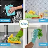 AIDEA Microfibre Cloth Pack of 100 30 x 30 cm Reusable Skincare Kitchen Car view 4