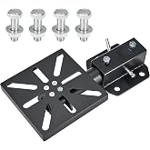 Krimocy Rotating Bench Mount for Vises,Heavy-Duty Steel Vise Mount for Bench Vise and Grinder, Universal 7.9" x 7.9" Mounting Plate