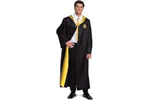 DISGUISE Harry Potter Robe, Deluxe Wizarding World Hogwarts House Themed Robes for Adults, Movie Quality Dress Up Costume Accessory