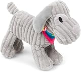 Petface Little Petface Fun Freddi Cord Plush Puppy Dog Toy Squeaker view 2