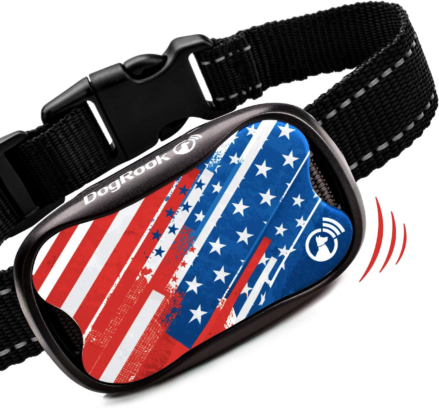 DogRook US Dog Bark Control Collar - Humane Bark Collar Large Medium Small Dogs - Vibration No Shock Collar - Stop Dog Barking Collar and Best No Bark Collars Anti Barking Dog Collar