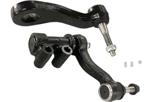 AngyMeck 2PC Front Left Right Steering Pitman & Idler Arm Suspension Kit for Chevy Silverado 2500/3500 HD 2011-2019 for GMC Sierra 2500/3500 HD 2011-2019 K400018 K440019 6.0L 6.6L