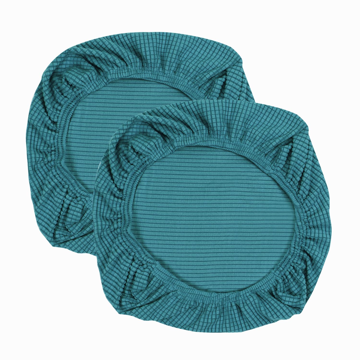 Yikko Elastic Stretch Spandex Chair Seat Covers Slipcovers Washable fit for Office Chairs,Dining Room Chairs,Bar Wedding Party Decor (2, Blue)