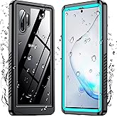 Temdan for Samsung Galaxy Note 10 Plus Case Waterproof, [Military-Grade Drop Protection] [IP68 Underwater] Full Body Heavy Duty Rugged Shock-Proof Case for Note 10 Plus 6.8''-Teal