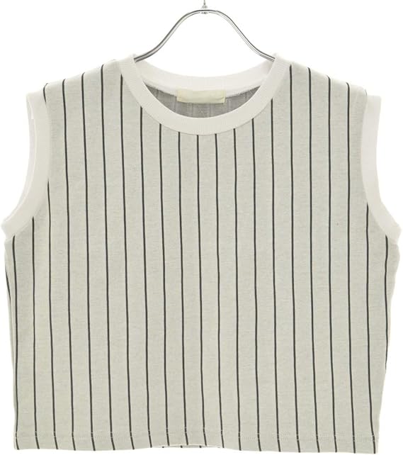 Amazon ジーナシス Jeanasis ストライプ柄 ノースリーブカットソー Tシャツ カットソー 通販 Amazon ジーナシス Jeanasis ストライプ柄 ノースリーブカットソー Tシャツ カットソー 通販