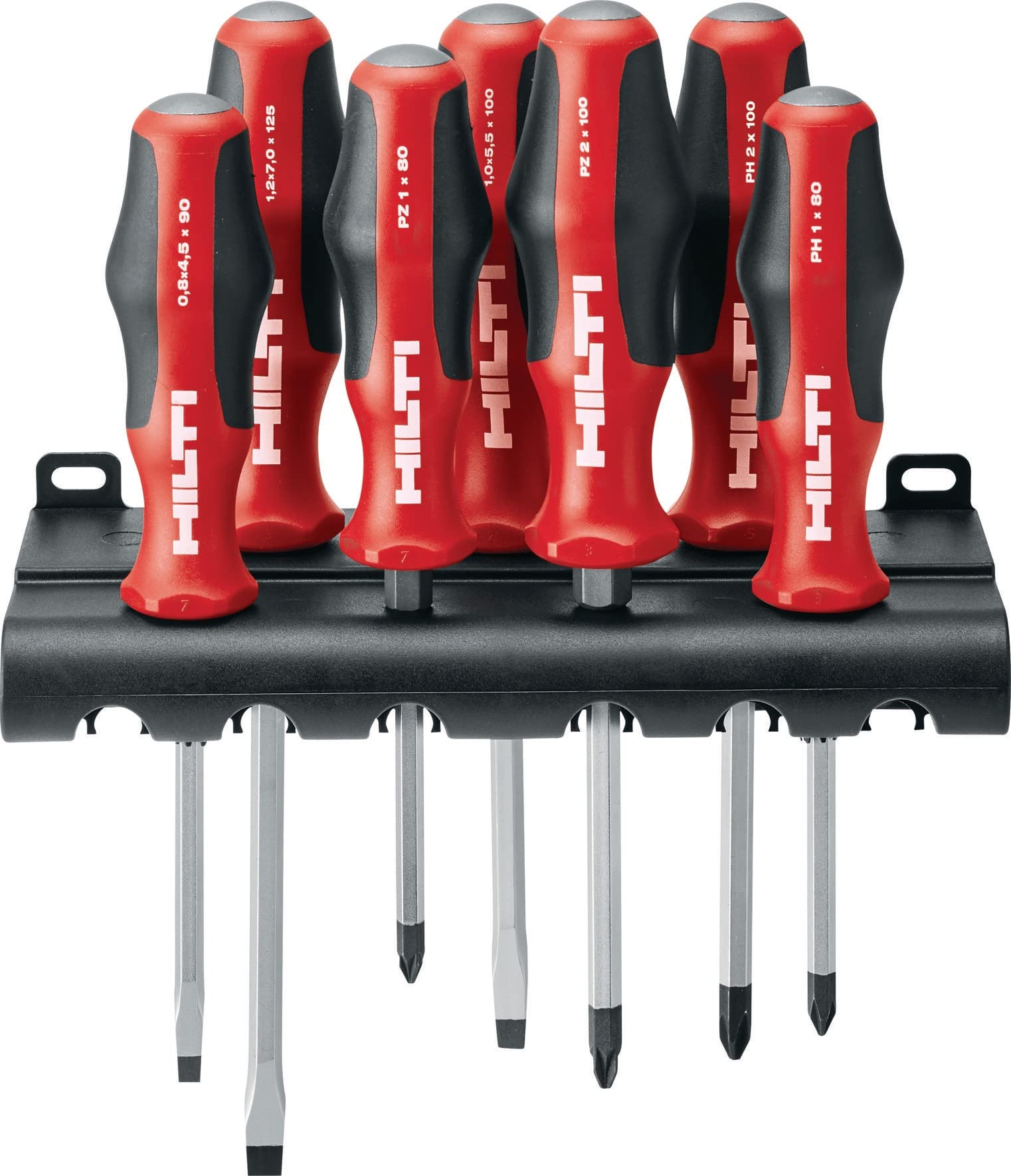 Hilti Manual Screwdriver Set S-SD-S COMP (Manual Screwdriver, Black Point Bit and Wall Mount Rack Hex Insert, 2039207)