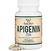 Apigenin Supplement - 50mg per Capsule, 120 Count (Powerful Bioflavonoid Found in Chamomile Tea for Relaxation, Sleep, and Mo