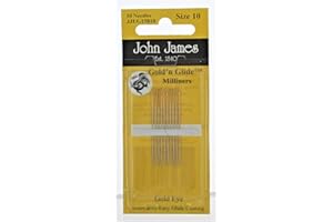 COLONIAL NEEDLE Gold'N Glide Milliners Needles -Size 10 10/Pkg