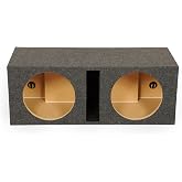 Q Power 10 Inch Dual Car Audio Subwoofer Enclosure Box, Shared Slot Port Vent, QBASS, Charcoal &ndash; Automotive Accessories and Equipment