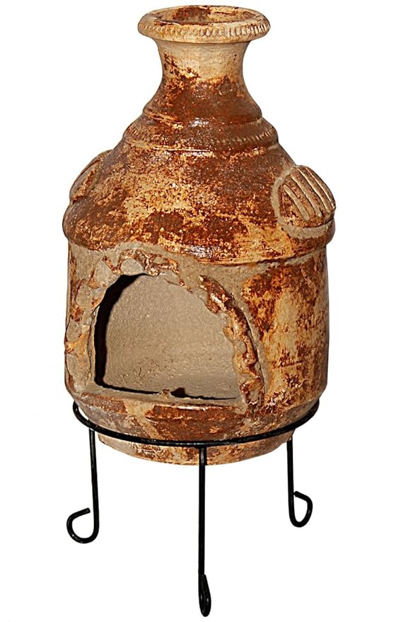 Kaminero Mexiko-Horno de Leña para jardín cerámica, hecho a mano ...