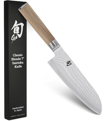 Shun Amazon VB0718 Sora Hollow Ground Santoku Knife, 7-Inch