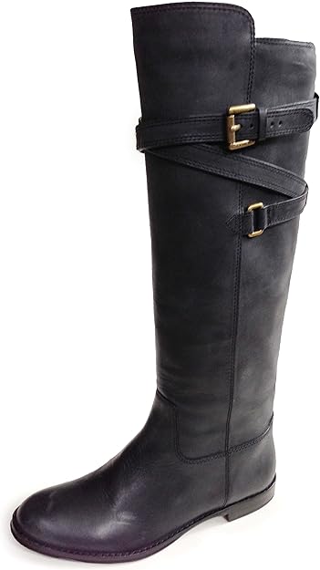 coach riding boots black