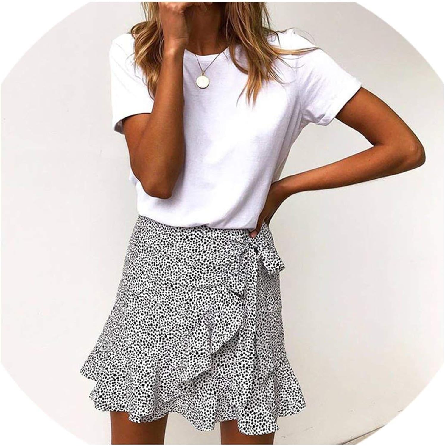 short leopard print skirt