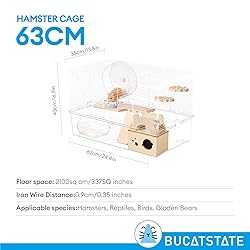 BUCATSTATE Hamster Cage 3-Level with