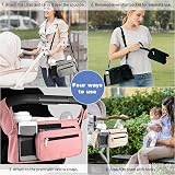 Tyuodna Baby Pram Bag Stroller Organiser Beige Universal Fit view 7