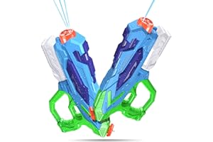 ANCESFUN 2 PCS Water Gun for Kids, Super Squirt Guns Water Soaker Blaster - 4 Shooting Modes Switch - 26 Ft Long Shooting Range - Quick Refill - Summer Water Toys Gun for Boys Girls Adults Outdoor Pool/Garden