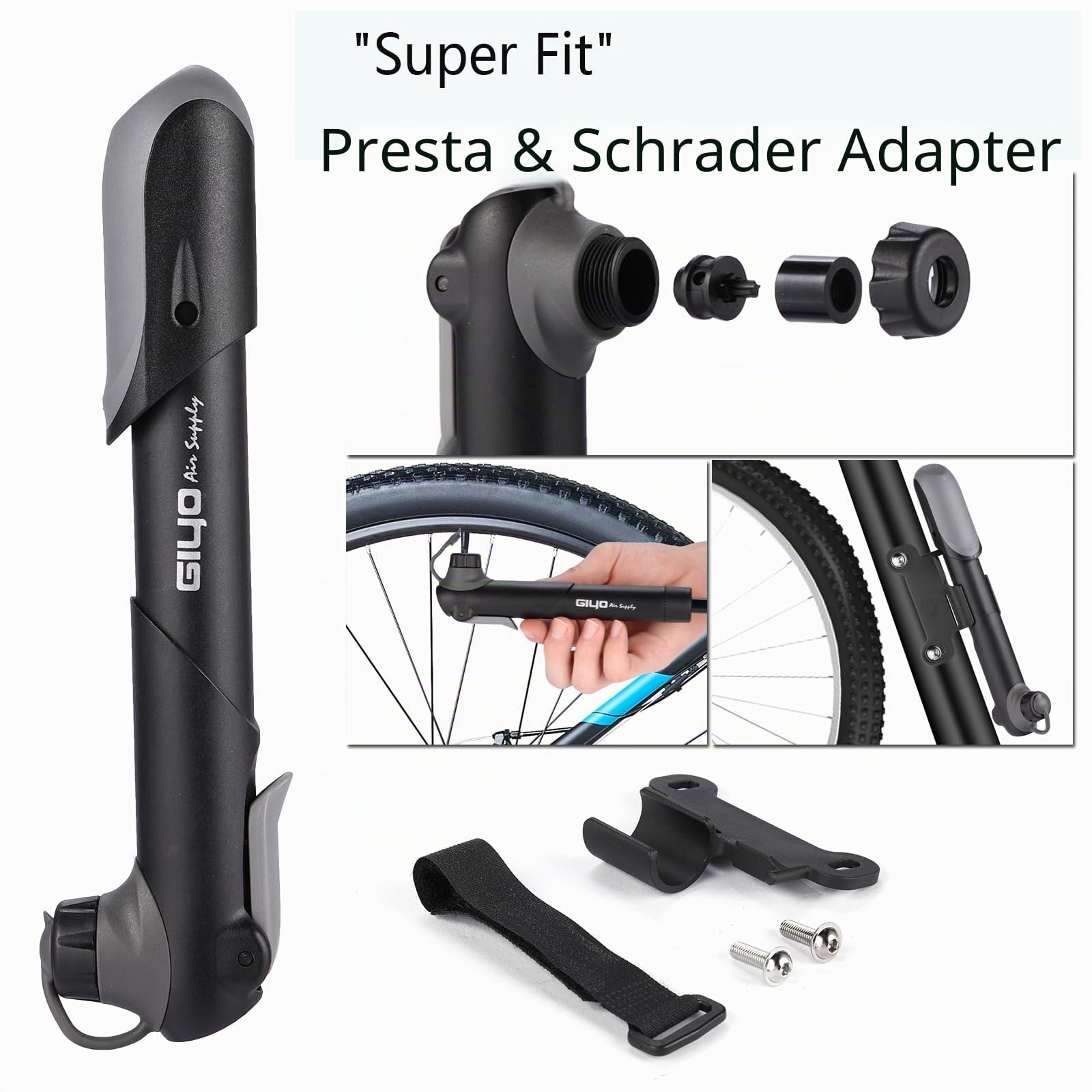 Fahrrad Satteltasche Reparatur Set und Werkzeuge - Unterwegs Fahhradtasche und Notfallwerkzeug Flickzeug mit 16-in-1 Fahrrad Multitools, Fahrradpumpe, Reifenheber, Leimfreie Reifen,Fahrradventil 3