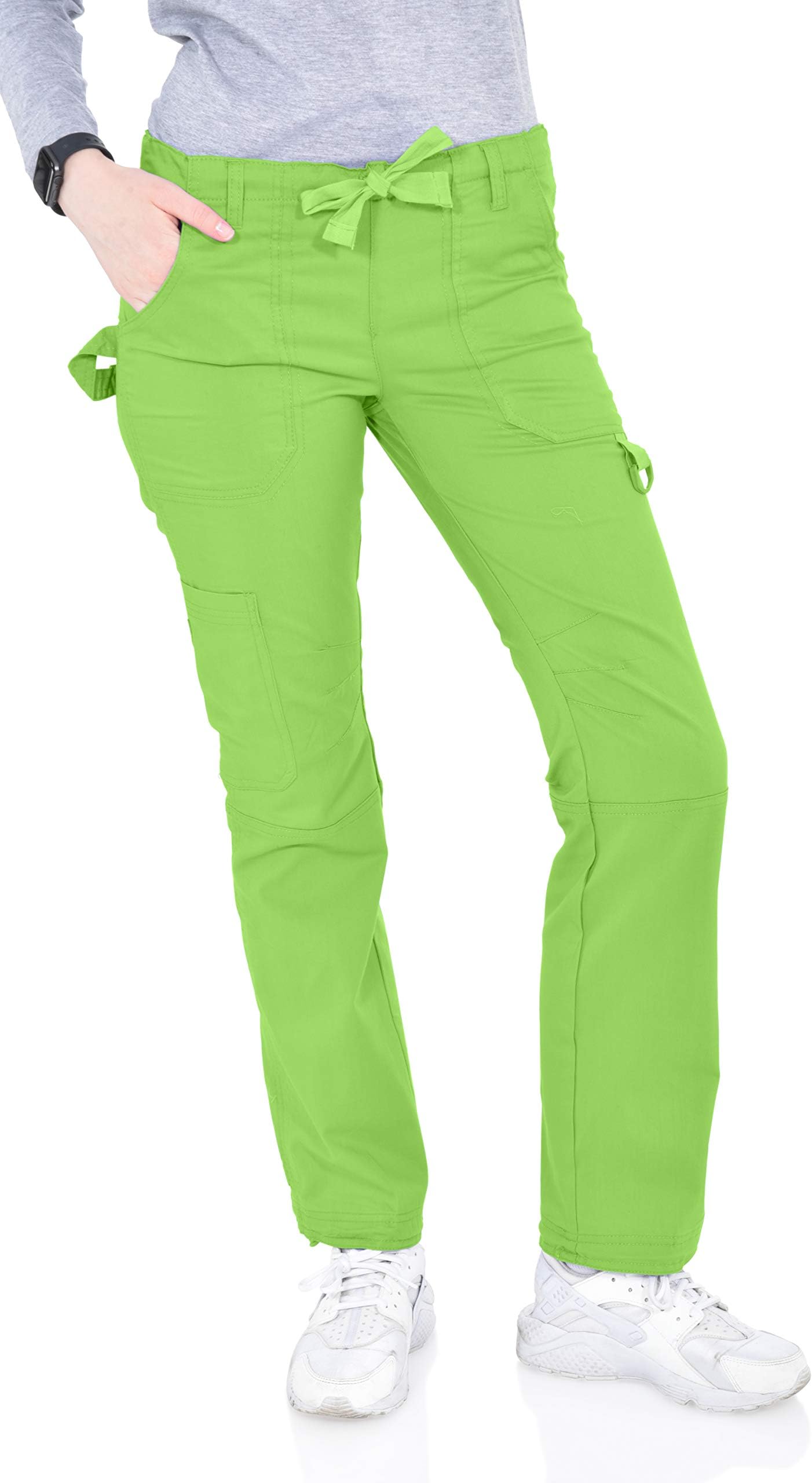 Hey Women's Low Rise 6 Pocket Baby Twill Scrub Pants