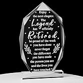 Chunful Happy Retirement Gifts for Men Women Never Understand the Difference You Made Keepsake and Paperweight Retirement Plaque Inspirational Gifts for Retired Teacher Police(Vintage Style)