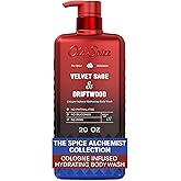 Old Spice Body Wash for Men, The Spice Alchemist Collection, 24/7 Cologne Infused Hydration, No Trade Off Formula, Free of Phthalates Silicones & Dyes, Velvet Sage + Driftwood Scent, 20 oz