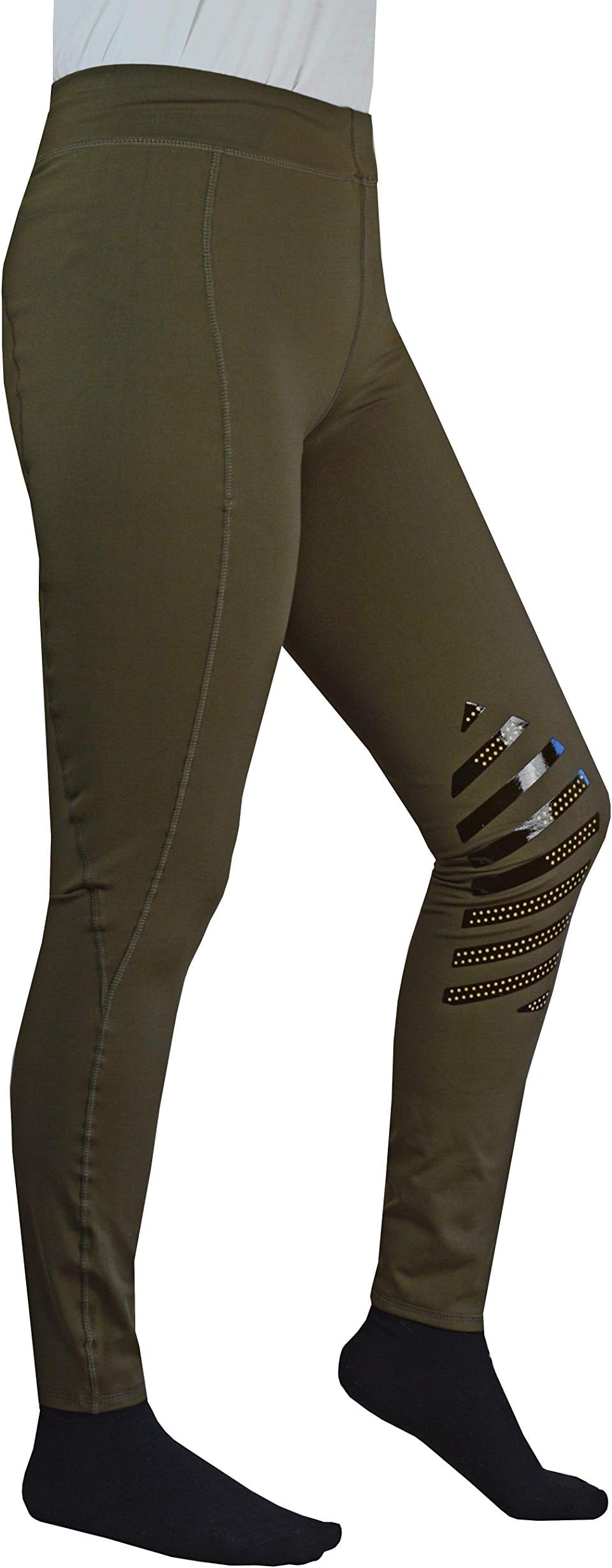 Whitaker Active Equestrian Riding Tights, Leggings, High Waist Horse Riding Breeches with Silicone Knees, Shape Enhancing Stretch Sports Fit