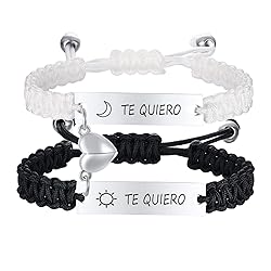 Matching Bracelets for Him and Her - Long Distance