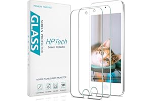 2-Pack HPTech Tempered Glass For iPod Touch (7th Gen 2019 Released, 6th & 5th Generation) Screen Protector, Easy to Install, 